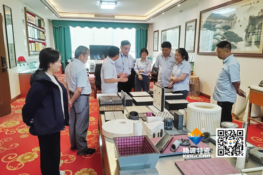 清华大学潘伟教授到访腾博汇游戏官网特瓷