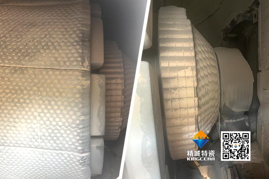 水泥厂磨辊轴ZTA陶瓷；ふ质倜由熘4年以上